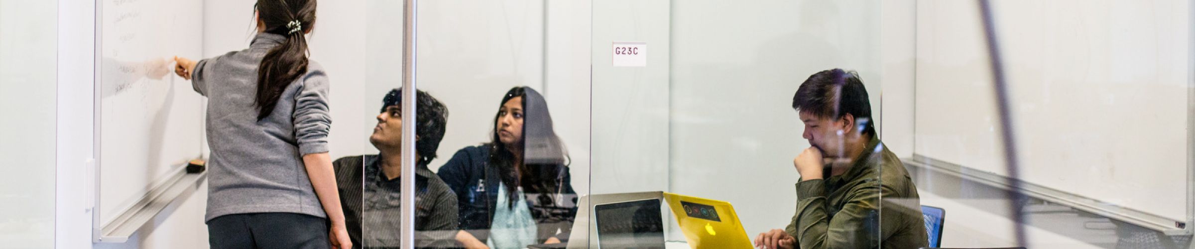 students in study room in Gates